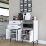 Hanah Home Gabinete Multipropósito Blanco y Nuez